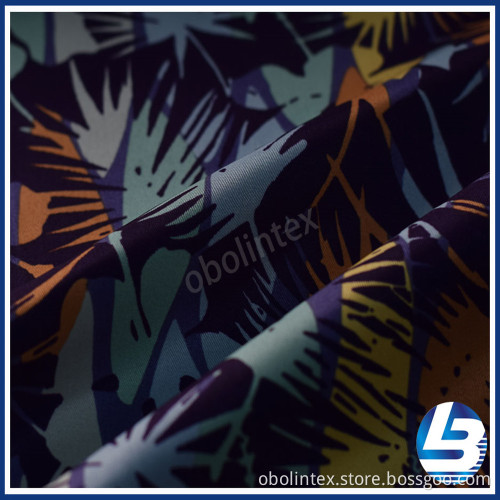 OBL20-3060 Polyester peach skin fabric for beach pants